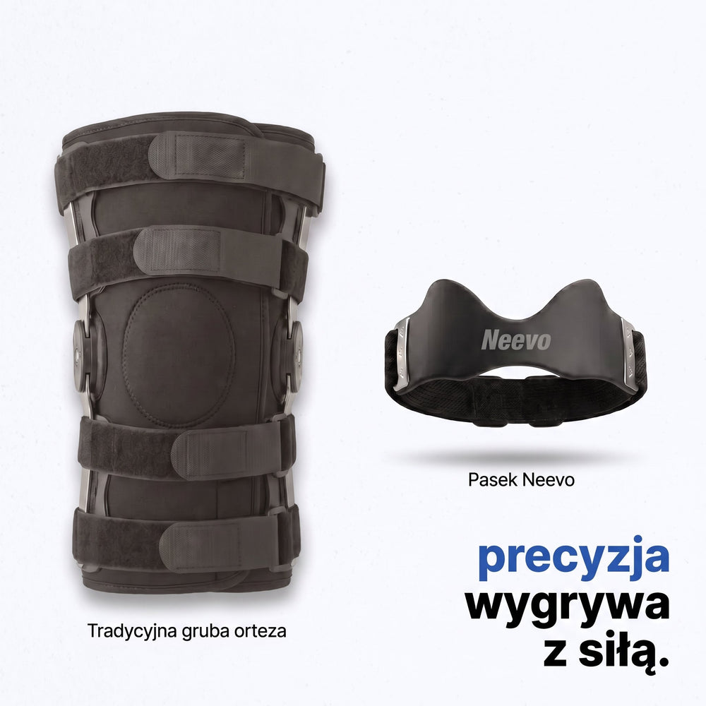 To nie jest orteza. Jest mniejsza — i to celowo.