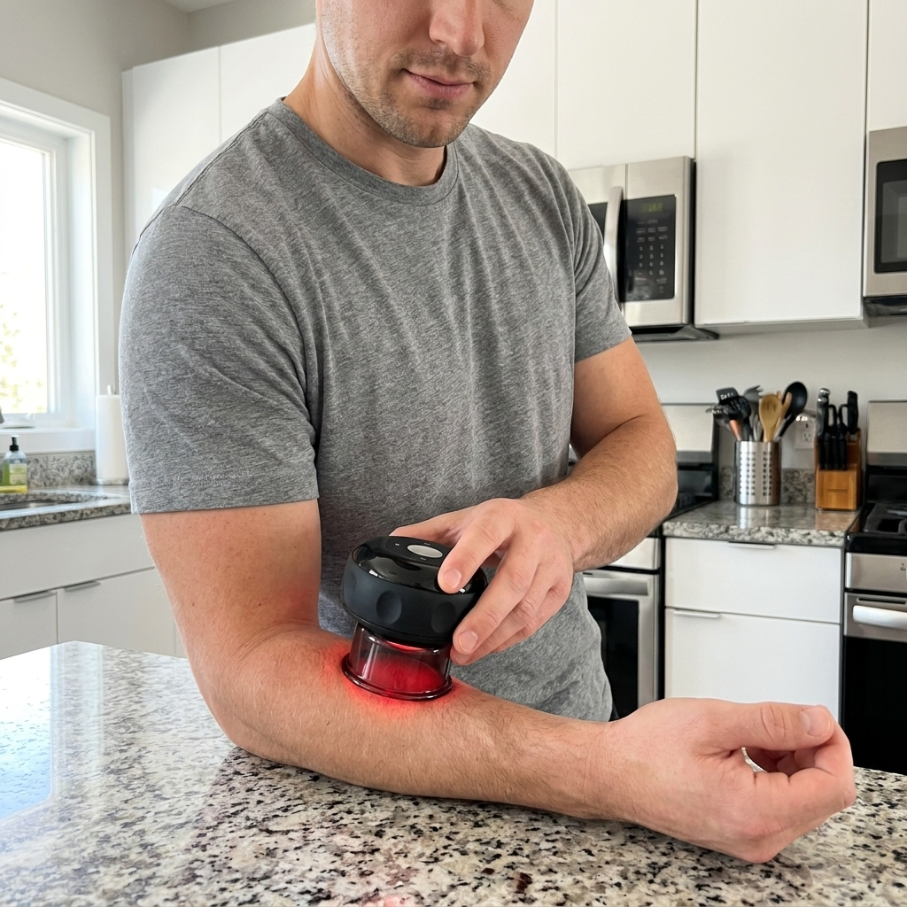 NEEVO customer using the SenseCup