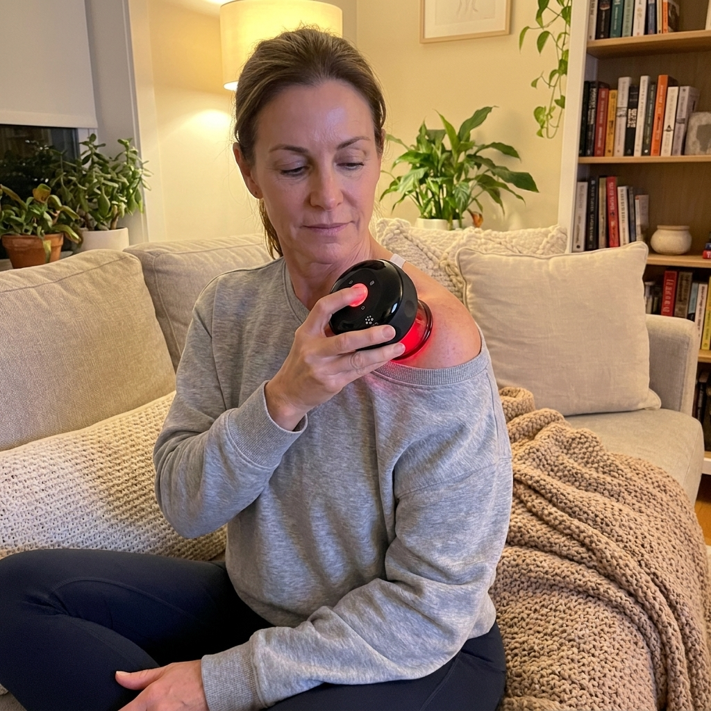 NEEVO customer using the SenseCup