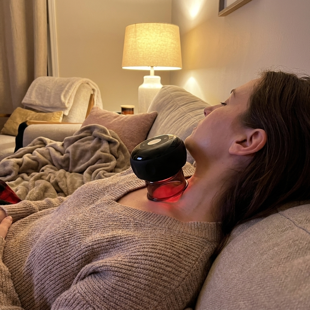 NEEVO customer using the SenseCup