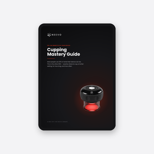 Cupping Mastery Guide shown on a tablet