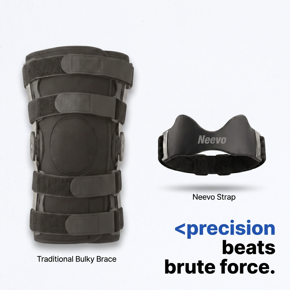 Precision beats brute force - Neevo strap versus a bulky brace